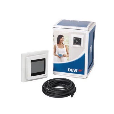 Yhdistelmätermostaatti DEVI - DEVIreg Touch valkoinen